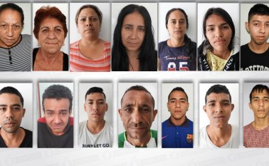 Nelly Contreras, Mery Eloisa Delgado, Sandra Yuri Duarte, Yasmín Amparo Castañeda, Gladys Yajaira Romero, Cindy Karina Duarte C.Heyner Alexander Castañeda, Jorge Argenis Pabón, Joel Santiago Prieto, Freyman Fernando Duarte, William Duarte Contreras, William Alexis Duarte Espejo, Jordan Danilo Pabón Olarte y Juan Carlos Duarte Cáceres. Archivo