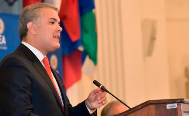 Duque reiteró que Latinoamérica está viviendo la peor crisis humanitaria de su historia reciente y la peor crisis migratoria. Colprensa