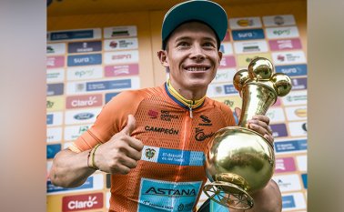 El Supermán de ciclismo Miguel Ángel López.