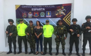 ‘Camila’ será judicializada por los delitos de concierto para delinquir y rebelión. Policía Nacional