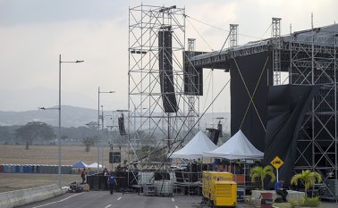 Cúcuta, epicentro de histórico concierto gratuito. AFP