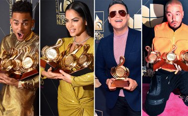 Ozuna, Natti Natasha, Silvestre Dangond y J Balvin. Agencias