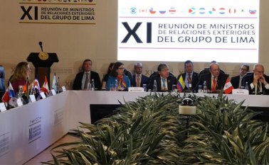 XI Reunión de Ministros de Relaciones Exteriores del Grupo de Lima en Bogotá. Cancillería Colombia