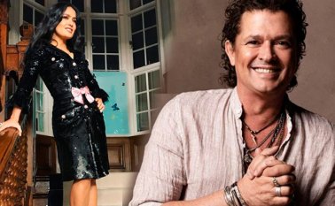 Salma Hayek y Carlos Vives. Instagram