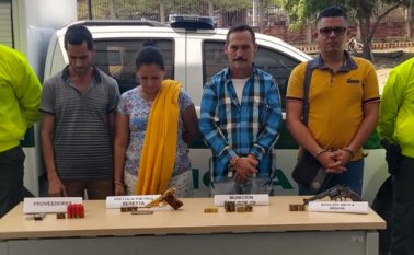 Las cuatro personas son señaladas por la Policía de ser presuntos integrantes de Los Pelusos. Policía