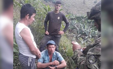 Los capturados quedaron a disposición de la Fiscalía. Ejército