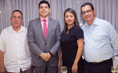 Alfonso Morales Montes, Carlos Chamorro Velasco, Victoria Moncada Ortega y Luis F. Guardiola Plazas. Alfredo Estévez / La Opinión