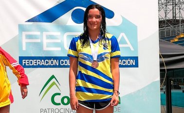 La exgimnasta Daniela Obando. Cortesía