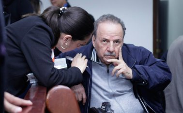 El exsenador Luis Alberto Gil, en la segunda parte de la audiencia de imputación de cargos, este miércoles en Bogotá. Colprensa