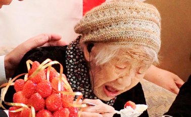 Kane Tanaka nació el 2 de enero de 1903. AFP