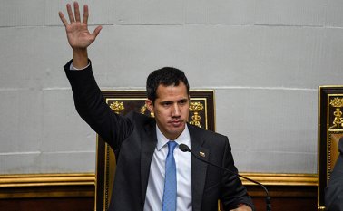 Presidente del Legislativo, Juan Guaidó. AFP