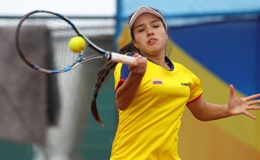 La tenista nortesantandereana estará compitiendo por ganar el Premio Corazón con la brasilera Carolina Meligeni. Archivo