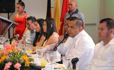 Los dirigentes de Corpoincal hicieron énfasis en la necesidad de un centro de convenciones para las ferias comerciales de la ciudad, durante el lanzamiento de Expocuc. Cortesía