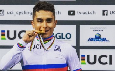 El corredor antioqueño logró además imponer un récord mundial. Tomada de Twitter