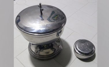 Elementos religiosos, hurtados el pasado 10 de marzo. Cortesía