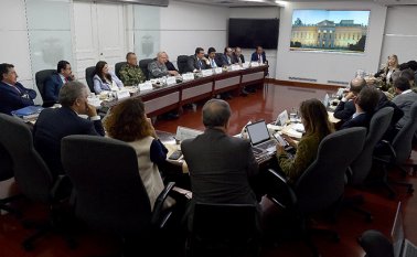 El presidente Iván Duque y varios de sus ministros se reunieron con los gobernadores de Cauca, Nariño y Valle. Colprensa