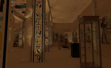 Con 93 réplicas de sarcófagos, esculturas, jeroglíficos y otras piezas. Colprensa