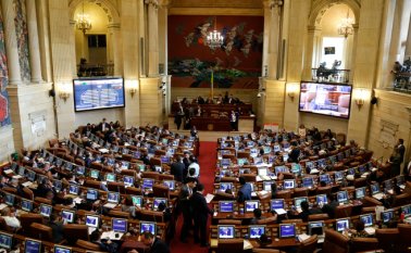Los congresistas procedieron a votar 165 artículos que no tienen aval del Gobierno y que pasaron como constancia para que sean analizados detalladamente por las plenarias de Senado y Cámara en el segundo debate del proyecto. Colprensa