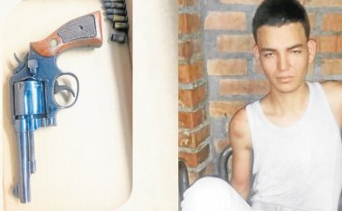 Juan Camilo Ocampo Cuberos fue detenido con el arma involucrada en el crimen. Cortesía