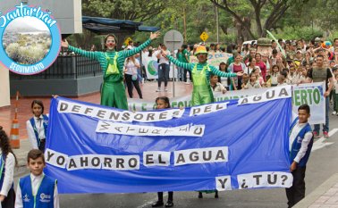 En el día Mundial del Agua se registraron en Cúcuta marchas en defensa de Santurbán. Alfredo Estévez La Opinión – Cortesía Minesa