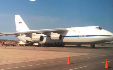 El domingo se dio a conocer que un avión con bandera de Rusia se encontraba en el aeropuerto de Maiquetía.
Tomada de Twitter