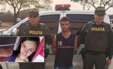 Al parecer, el minero oriundo de San Alberto, Cesar, había golpeado a la joven el viernes pasado en medio de una discusión.  Policía Nacional