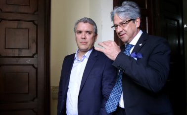Iván Duque y Jaime Amín. Colprensa