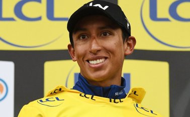 Ciclista colombiano Egan Bernal. AFP