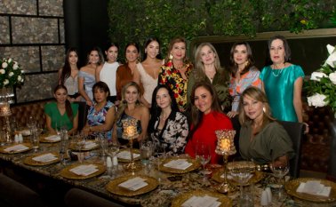 Yujerssi Meneses, Lina Hurtado, Natalia Gene, Mayra Bedoya de Gene, Carolina Gene, Yolanda Rey de Colmenares, Elizabeth Sarmiento, Ligia Lobo y Piedad Delgado. Sentadas: Tania Valderrama, Cecilia Castellanos, Alexandra Valderrama, Martha Luzardo, Ludy Martínez y Sandra Sánchez. También asistieron Jhoana Ruiz, Deissy Moreno, Marta Espinoza, Clara Gene, Alejandra Salazar, Keila Barbosa y María José Ruiz. Alfredo Estévez / La Opinión