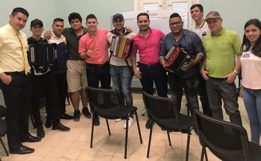 En la gráfica, Edwin Sánchez, Alexander Sandoval, Juan Gómez, Iván Duarte, Luis Rojas, Mario Ortiz, José Luis Rodríguez, Roider Riveros, Luis González, José Avendaño y Valentina Vacca. Cortesía
