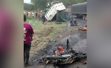 En la vía Sardinata-Cúcuta. Cortesía