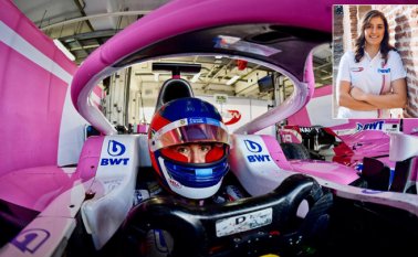 La piloto bogotana enfrentó una fecha doble disputada en el trazado de Sakhir, en una parrilla muy peleada. Tomada de Twitter @TataCalde