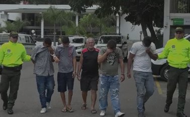 Los capturados fueron dejados a disposición de la autoridad competente. Captura de video