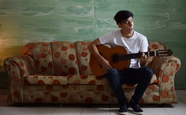 "A los 17 años empecé a componer mis primeras canciones. Hoy tengo unas 40 escritas", expresó
Tomás Vergel Pérez. Cortesía