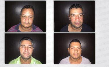 Juan Pabón Estrada, Anel Amaya Pacheco, Reynel Navarro Santos y Víctor Manuel Muñoz Ropero. Policía Nacional