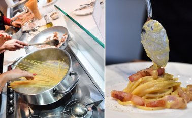 La celebración invita a los cocineros a compartir sus recetas en las redes sociales con la etiqueta #CarbonaraDay. AFP