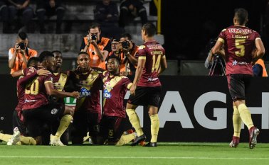 El equipo de Alberto Gamero, campeón de Colombia en el primer semestre de 2018, llegó a Curitiba el domingo por la noche, pronto para el duelo que puede devolverles la esperanza o hundirla casi por completo. AFP