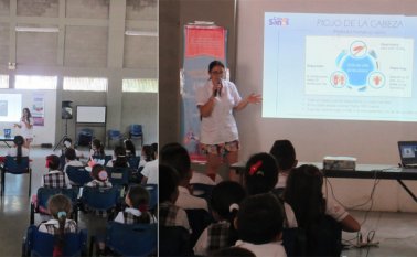 El megacolegio Monseñor Jaime Prieto Amaya, de Torcoroma., fue una de las dos instituciones de Fe y Alegría en las que se desarrolló la jornada de prevención. La Opinión