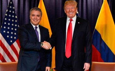 Iván Duque y Donald Trump. Colprensa