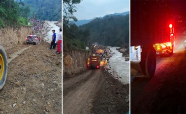 En el kilómetro 27+0650 de la vereda La Compañía. Cortesía