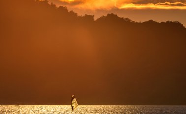 Imagen del mar en Banda Aceh, Indonesia.  AFP