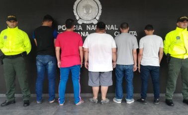 Los capturados quedaron a disposición de la Fiscalía.
Policía