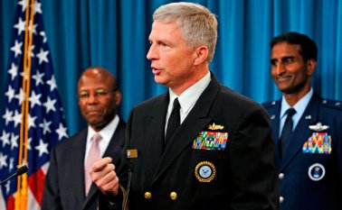 Craig Faller, jefe del Comando Sur de ese país y almirante de la armada de cuatro estrellas. Twitter