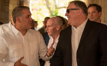 El presidente Duque (izquierda) y Mike Pompeo (derecha) vistan este domingo Cúcuta y Villa del Rosario. Colprensa