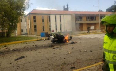 Atentado terrorista que se llevó a cabo el pasado 17 de enero en la Escuela de Cadetes General Santander Colprensa