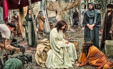 Un pasaje de la película de Jesús de Nazareth que se rodó en España y que se empezará a proyectar el 18 de abril en los cines de Colombia. En ese rodaje participa el actor cucuteño Lincoln Palomeque que encarnará el personaje del apóstol Pedro. Cortesía