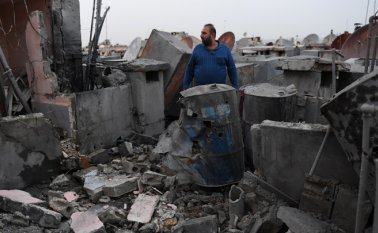 Los combates se prolongaron hasta el viernes por la noche. AFP