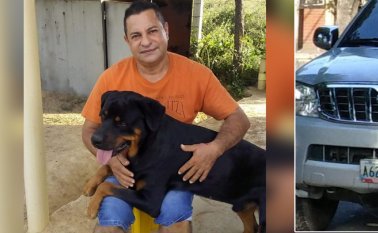 En medio de una trocha con maleza, fueron descubiertos Luis Rufino (foto) y Yoelvis Jesús. La camioneta desapareció.
 Cortesía