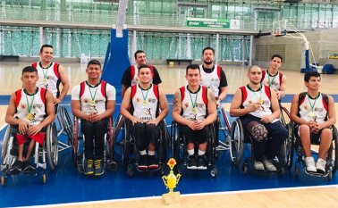 El equipo de baloncesto en silla de ruedas de Norte, integrado por Joimar Granados, Jhoan Vargas, Jhancarlos Quintero, Juan Mantilla, Nelson Sanz, Robinson Bueno, Cristian Meza, Alejandro Sosa, Julián Jurado y Jairo Lázaro, fue campeón en Medellín. Cortesía