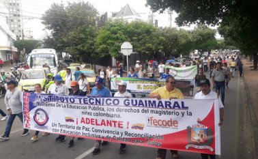 En Cúcuta marcharon desde la terminal y la UFPS, entre otros.  Mario Caicedo / La Opinión